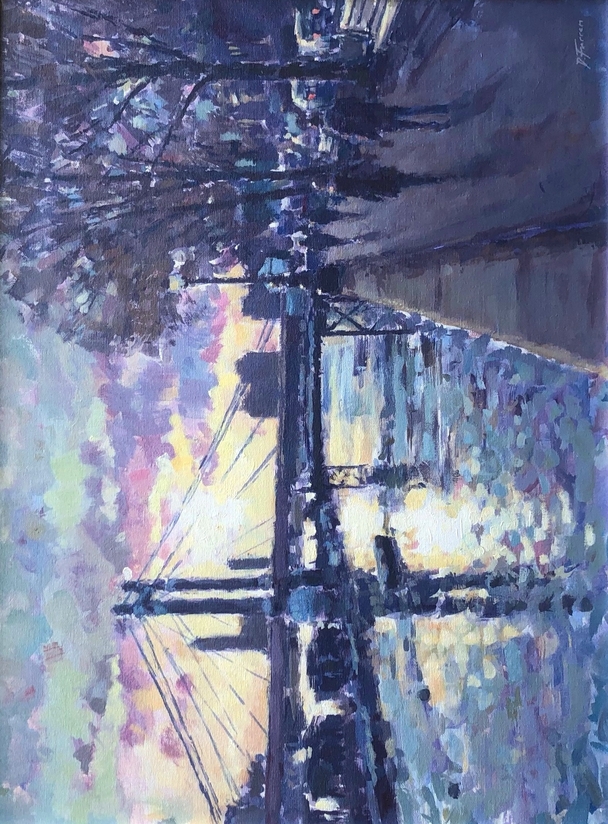 DAVID FARREN - late afternoon stroll, albert bridge